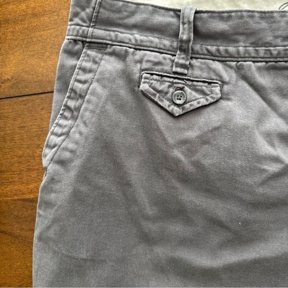 Eddie Bauer Cropped Pants Blakely Fit Women's 14 Gray Mid Rise Cotton Hiking - Picture 3 of 13